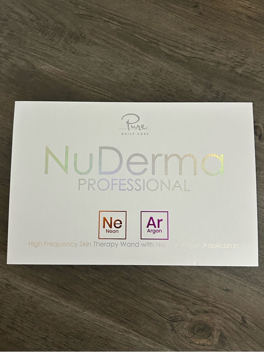 Nuderma PROFESSIONAL Neon + Argon High Frequency wand